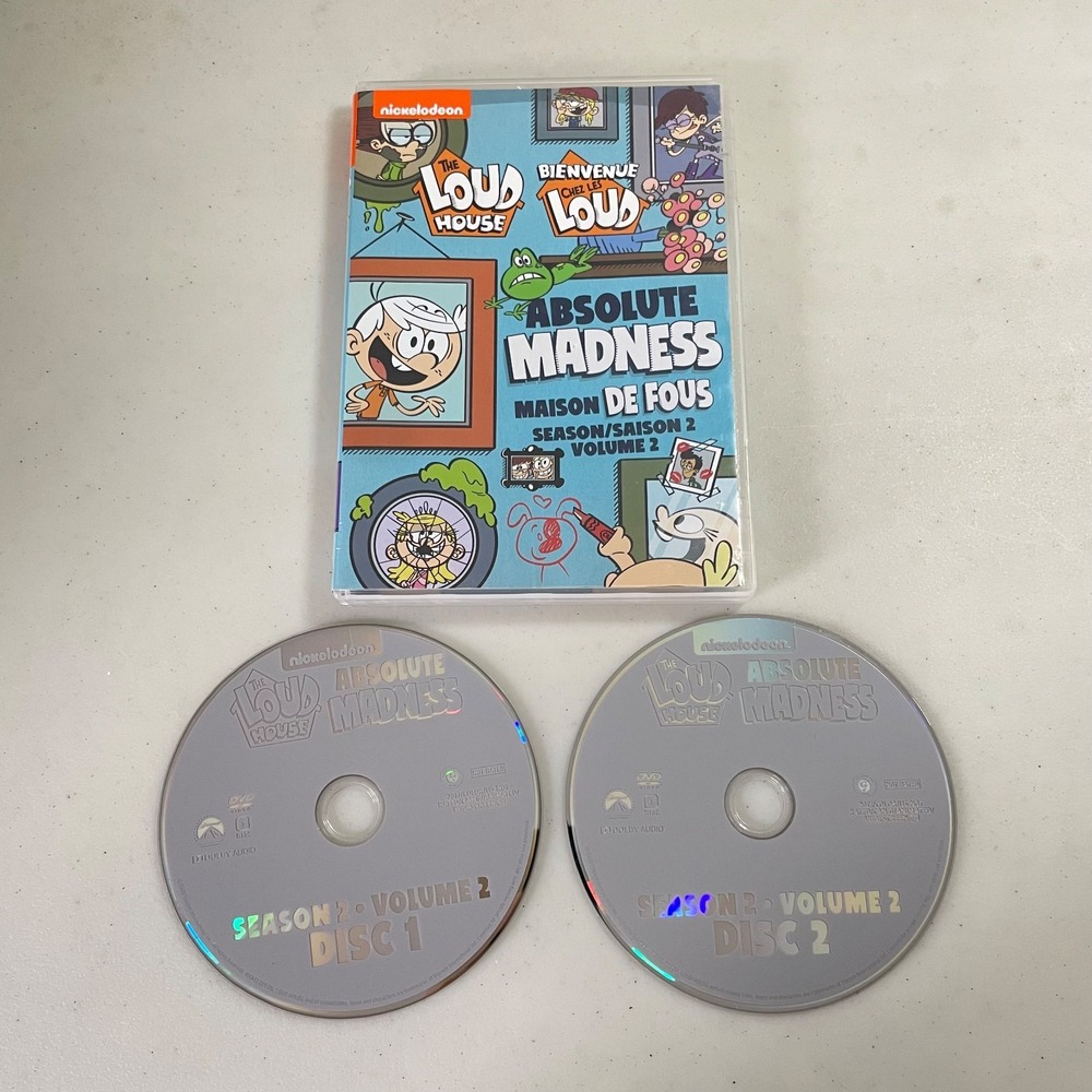 Nickelodeon The Loud House Absolute Madness Season 2 Volume 2 DVD 2-Disc Set